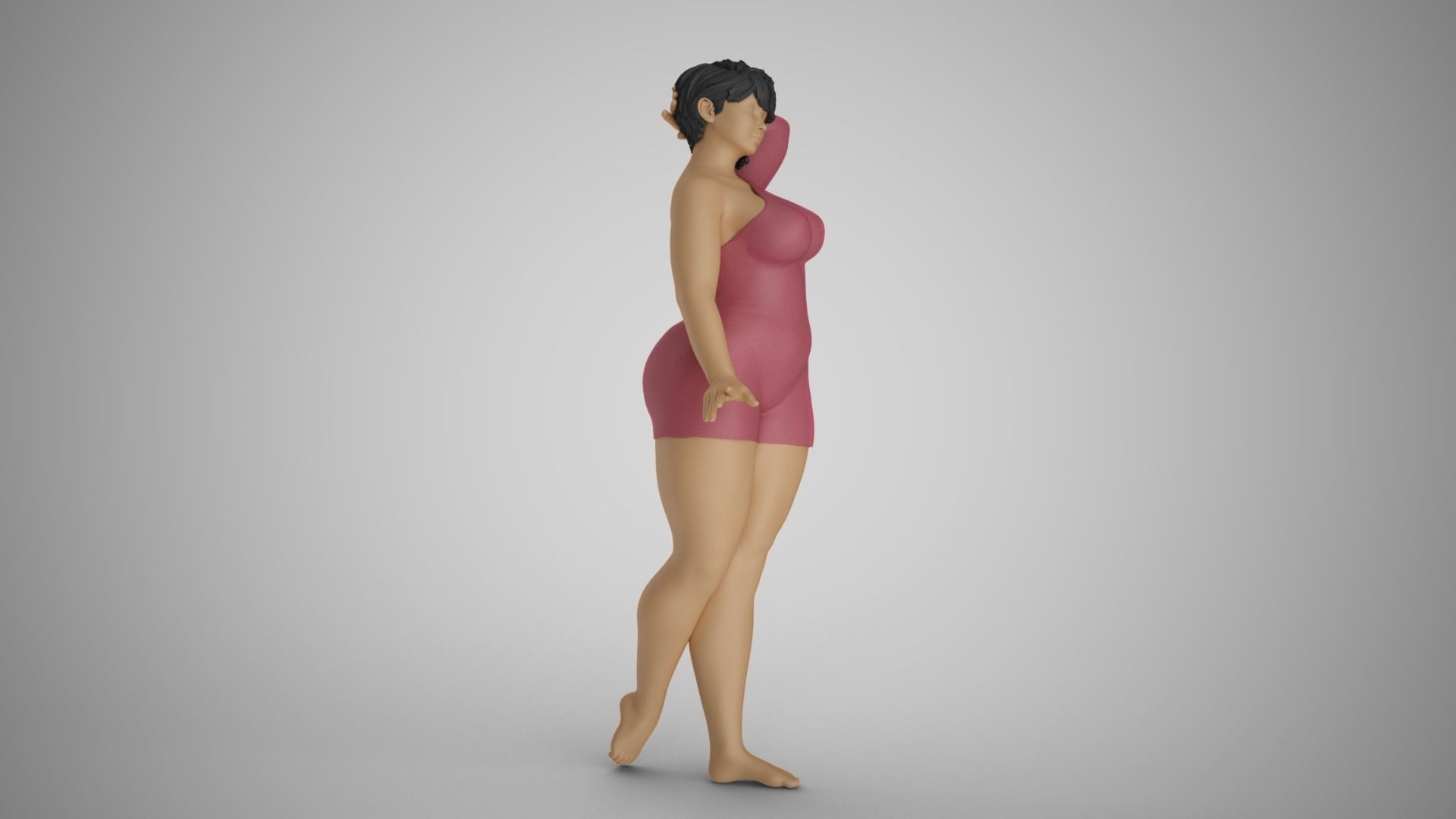 Cosmopolitan Girl 4 3D print model_12