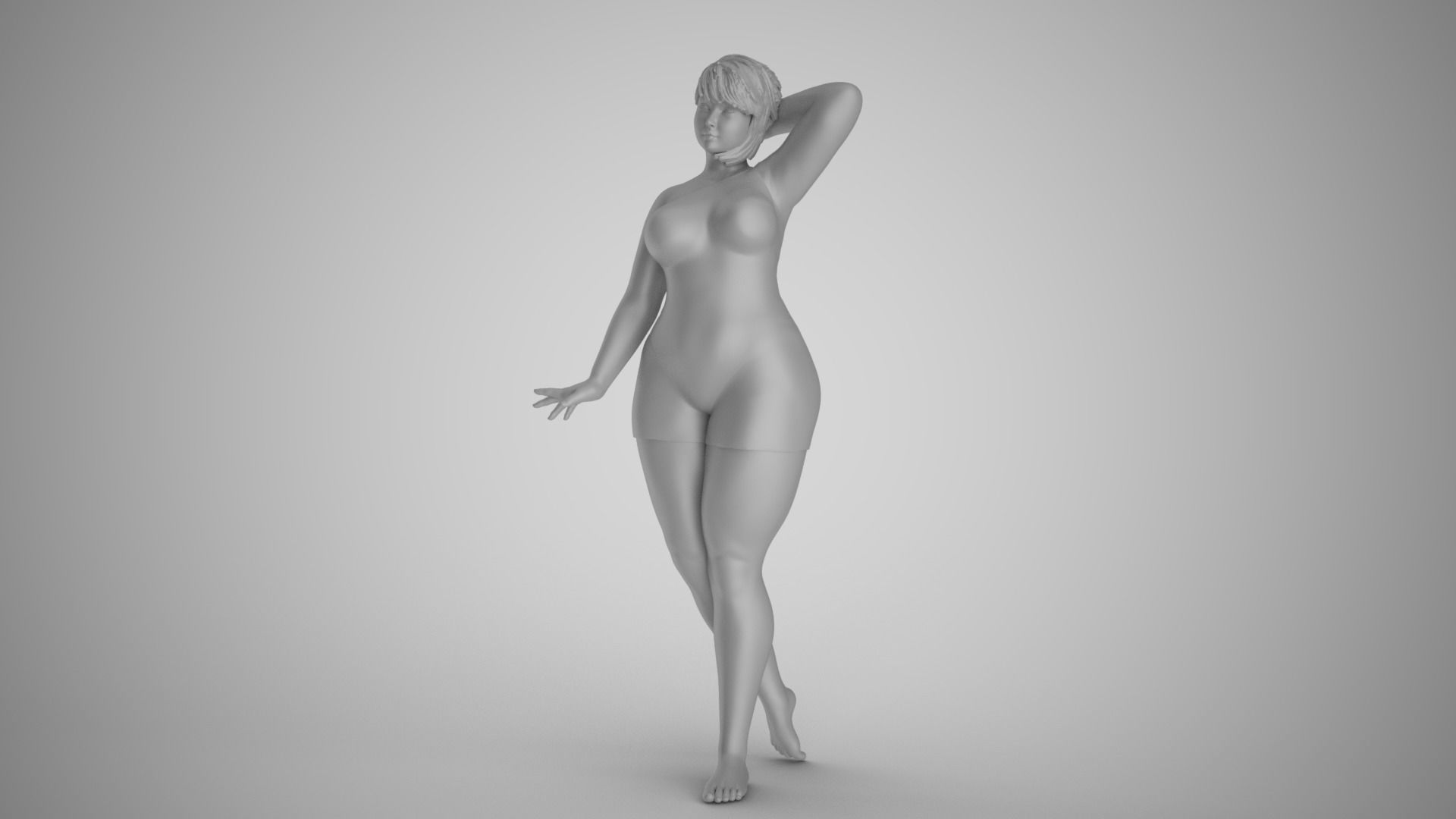 Cosmopolitan Girl 4 3D print model_1