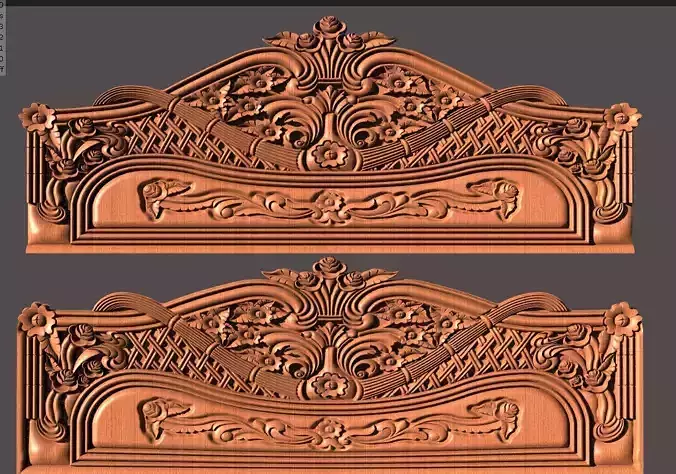 carving bed design  3D model