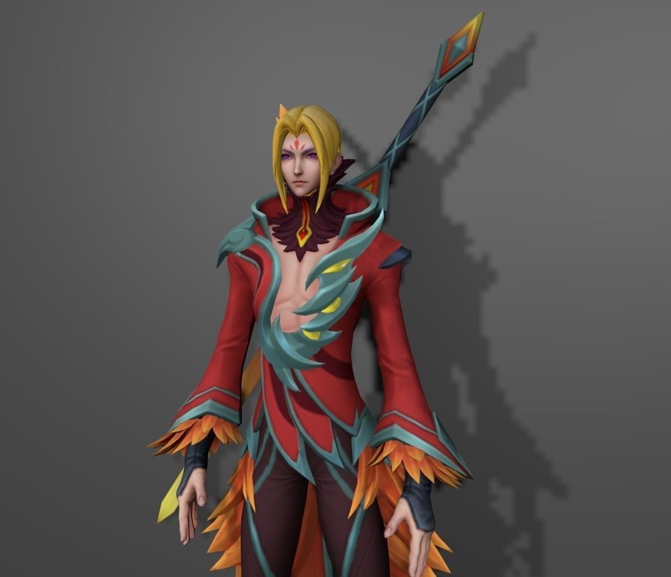 Fiery Dance 3D model_1