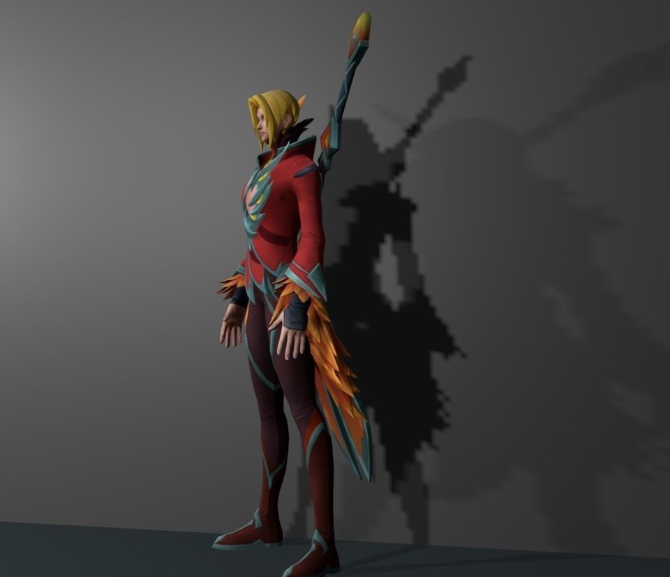 Fiery Dance 3D model_2