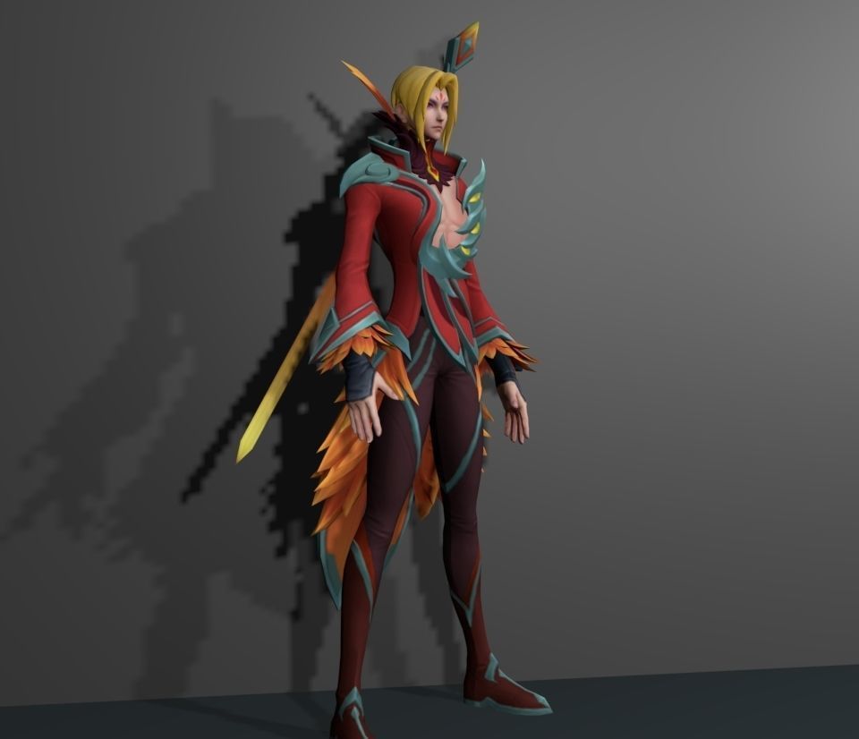 Fiery Dance 3D model_3