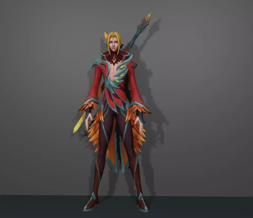 Fiery Dance 3D model_0