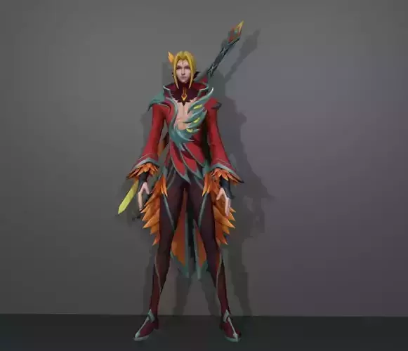 Fiery Dance 3D model