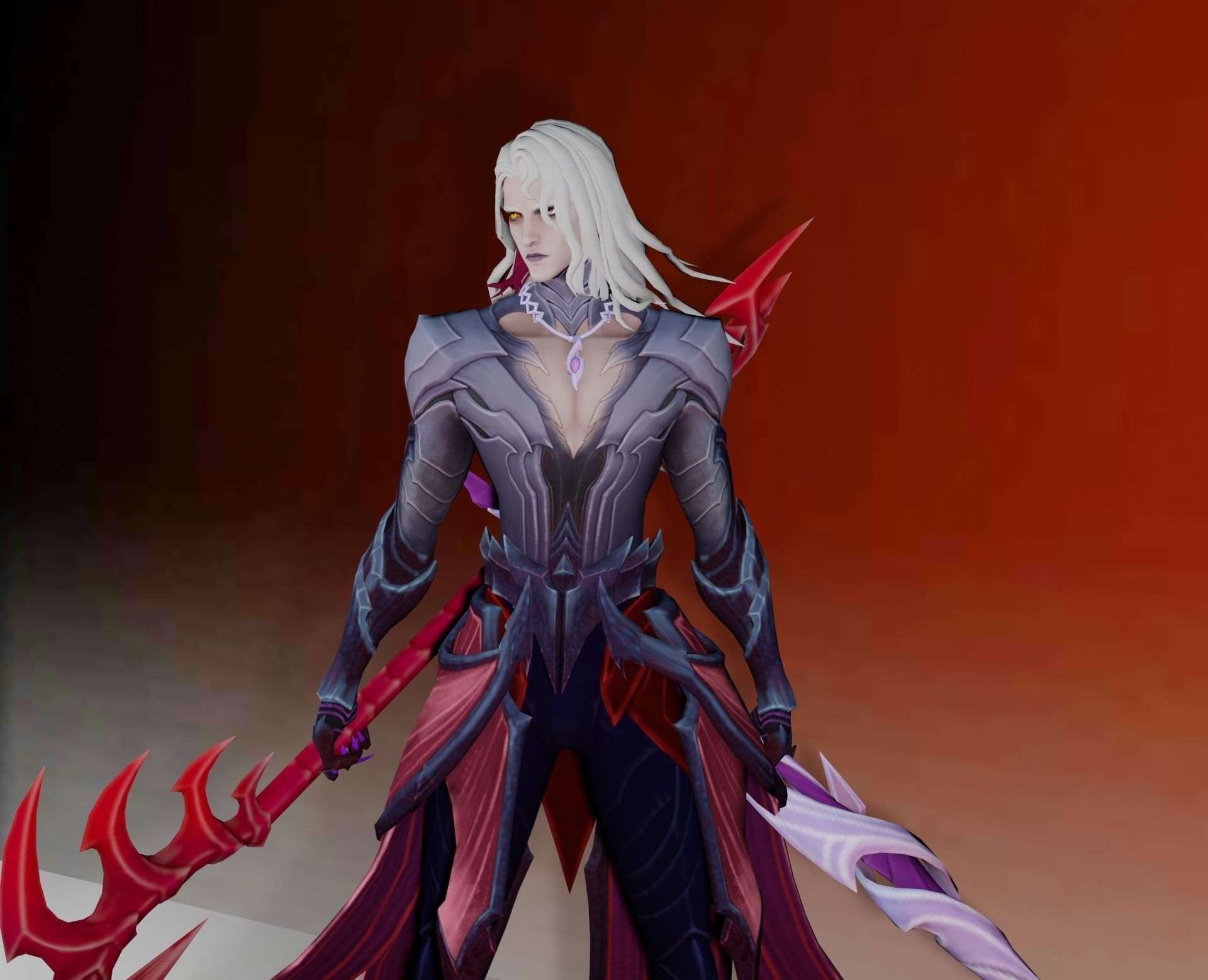 demon hunter 3D model_1
