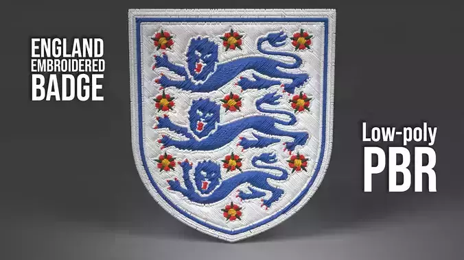 England Team Embroidered Badge