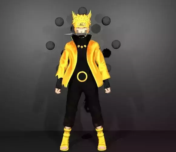 naruto kyuubi mode 3D model