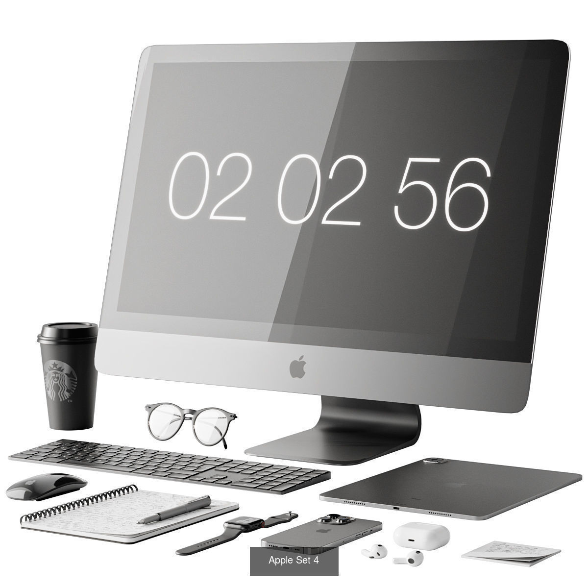 Office Set 3D Model Collection_11