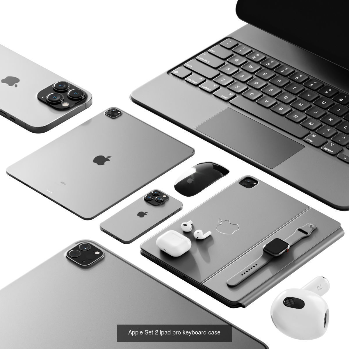 Office Set 3D Model Collection_7