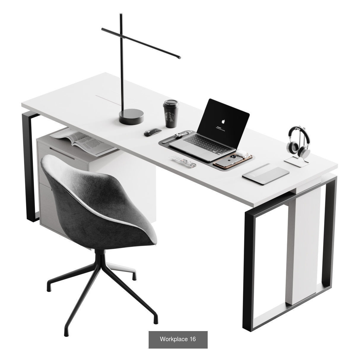 Office Set 3D Model Collection_23