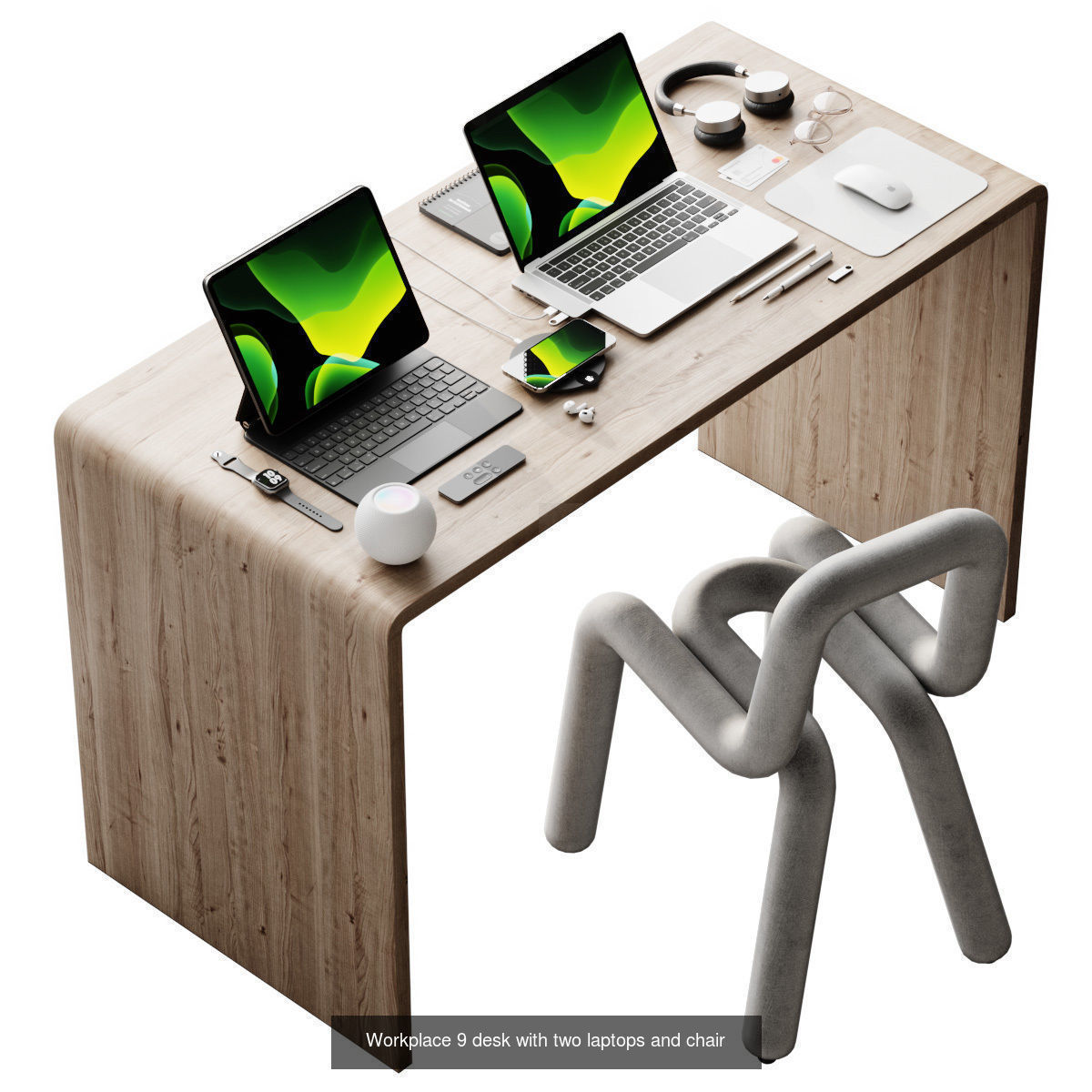 Office Set 3D Model Collection_17