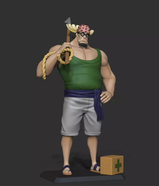 One Piece young Crocus of Roger Pirates 3D print model_0