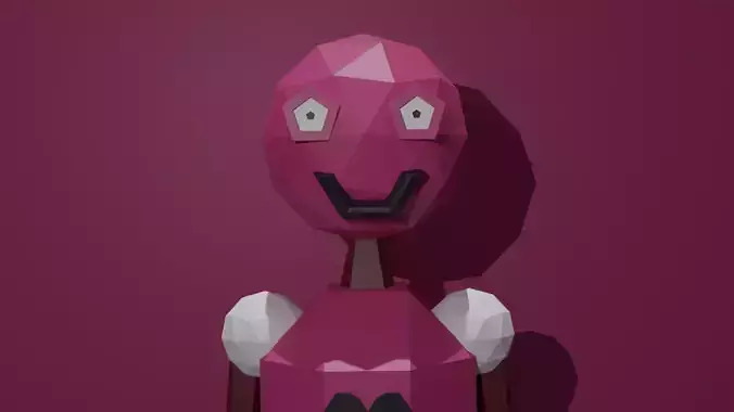 Cuterobot ---LOL 245 Low-poly 3D model