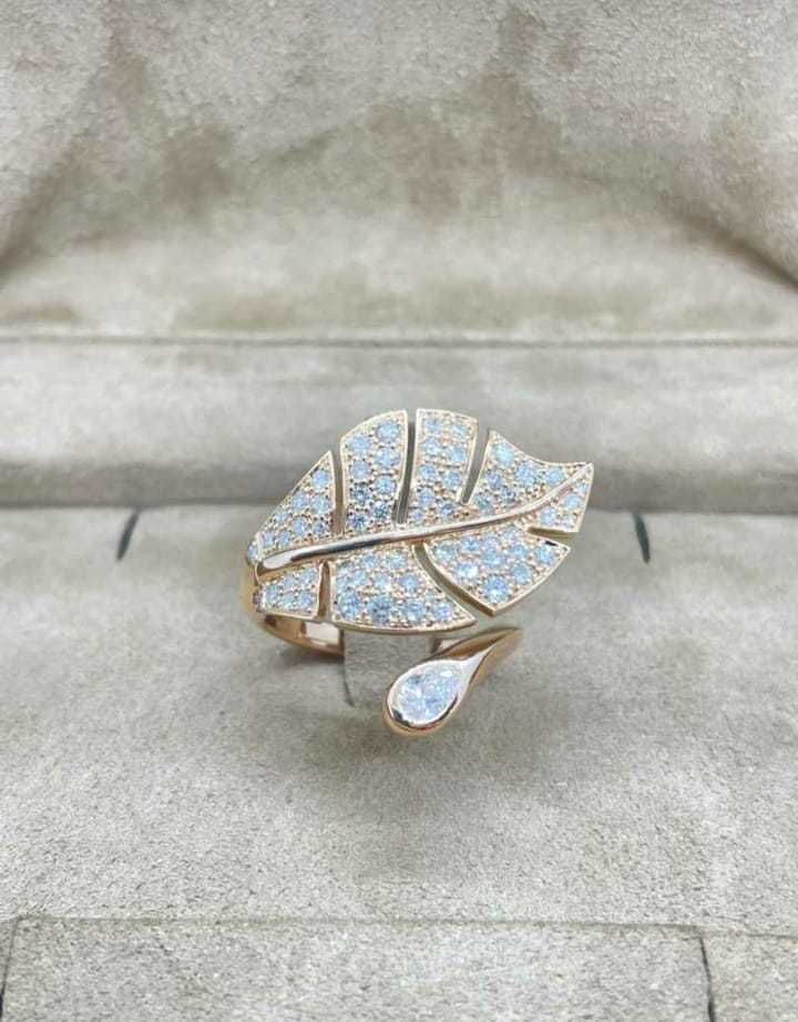 Leaf ring 3D print model_13