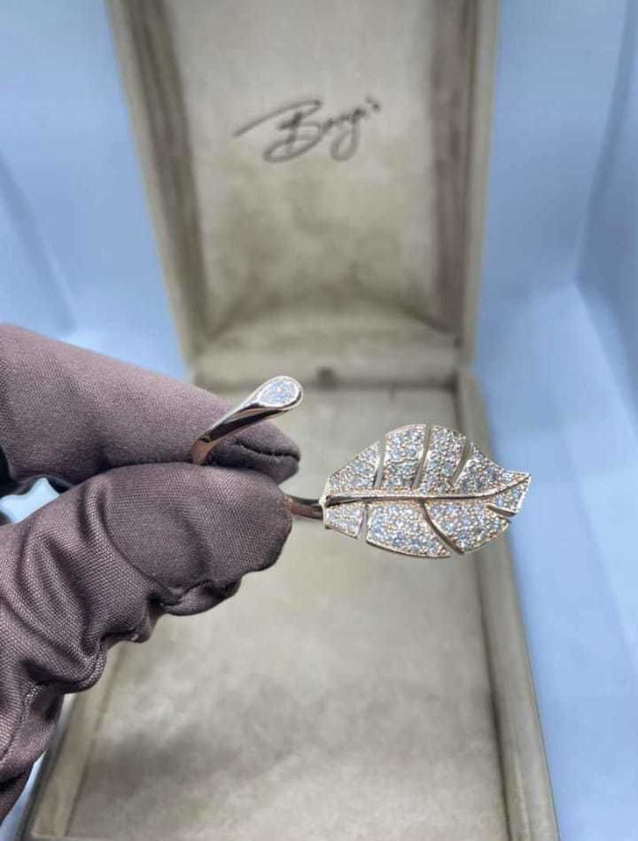 Leaf ring 3D print model_14