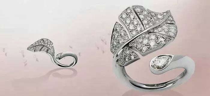 Leaf ring 3D print model_0