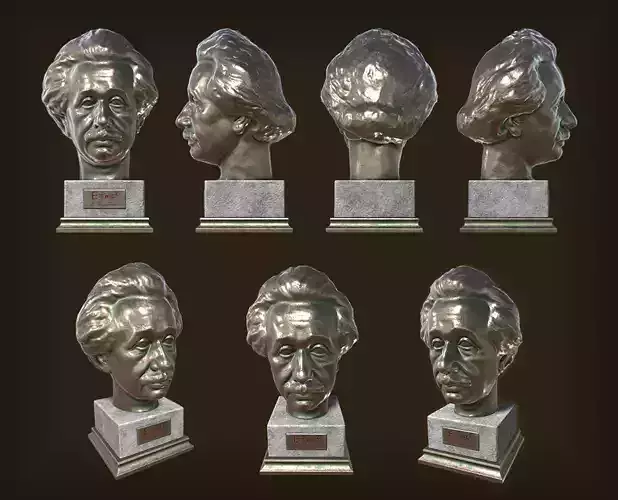 Free Statue Pack Free low-poly 3D model