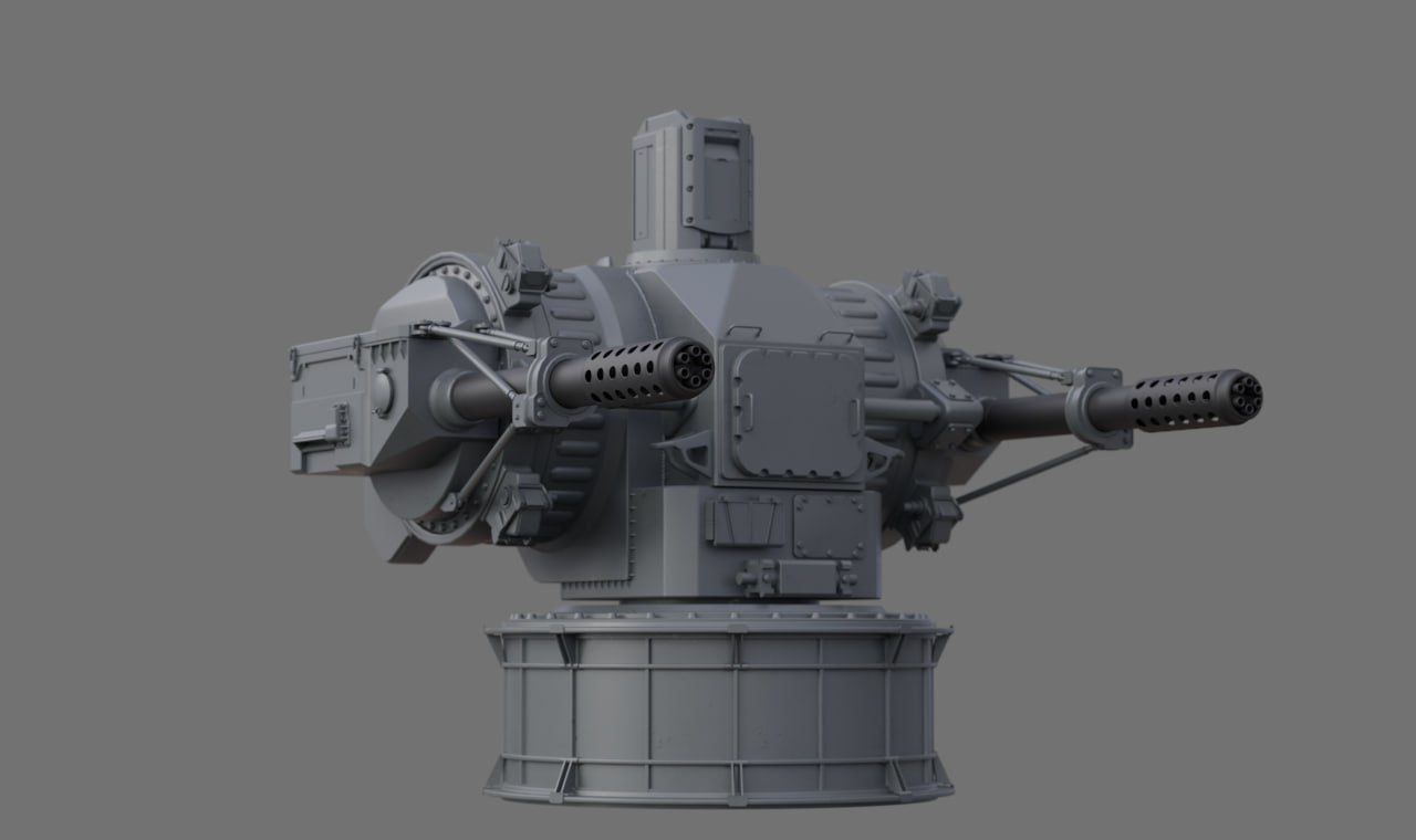 sci fi turret  3D model_3