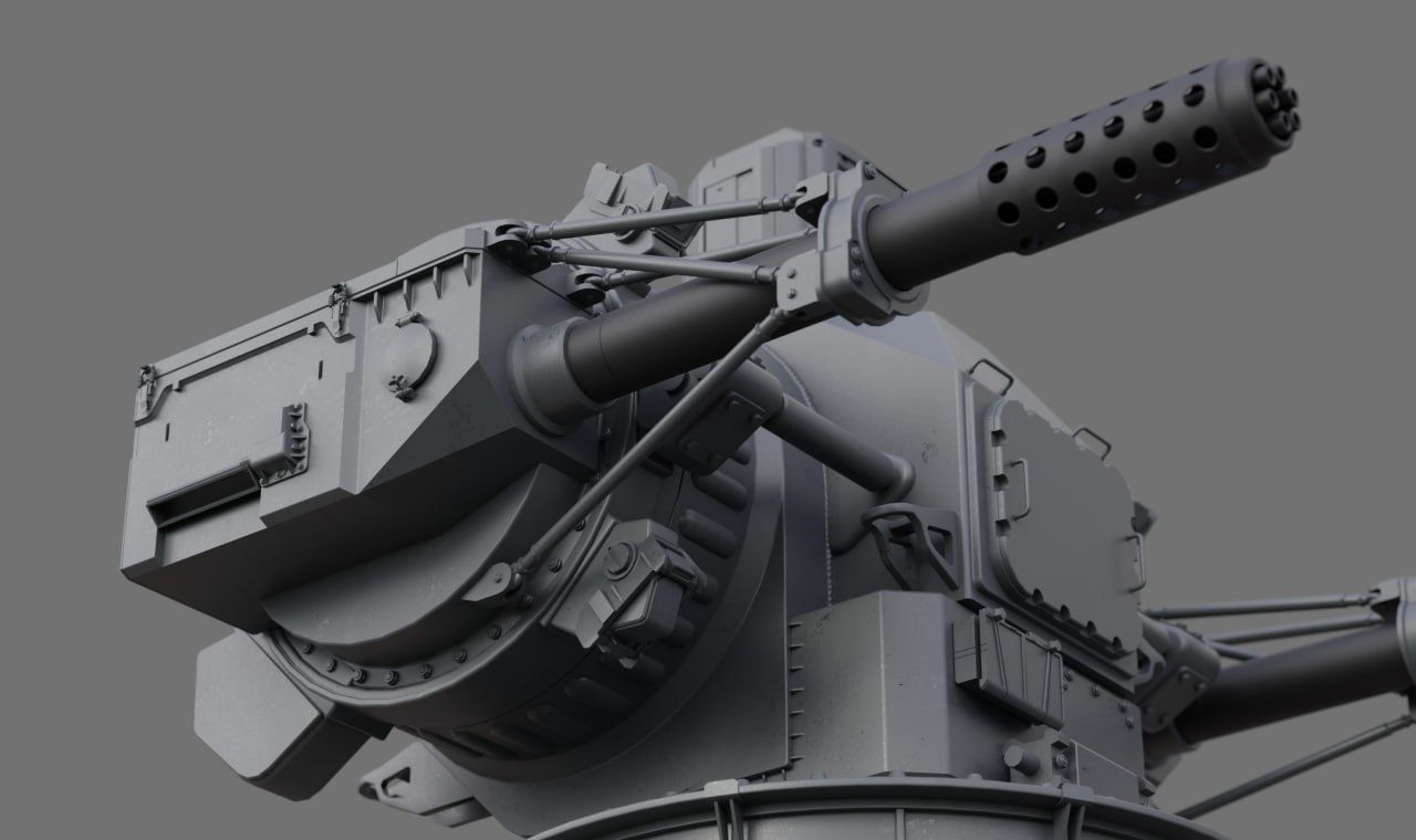 sci fi turret  3D model_6