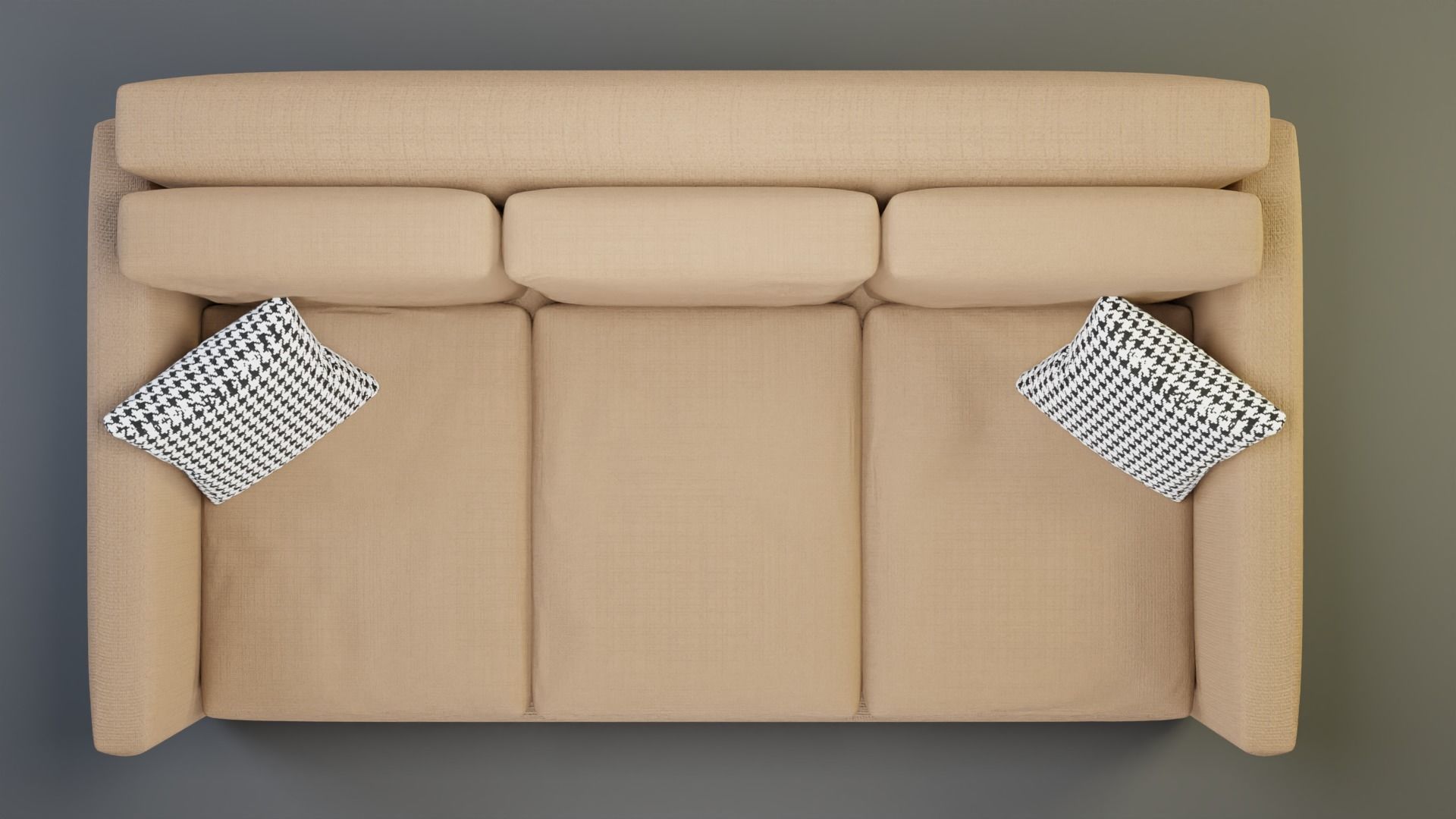3D Modern Couch  Low-poly 3D model_9