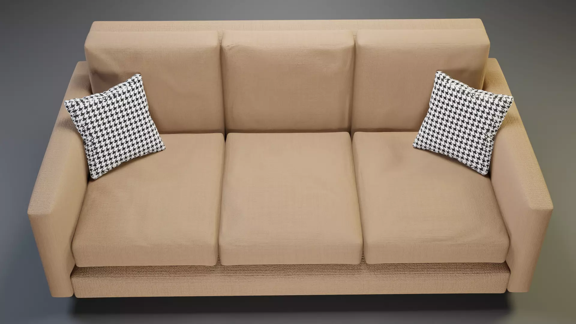 3D Modern Couch  Low-poly 3D model_0