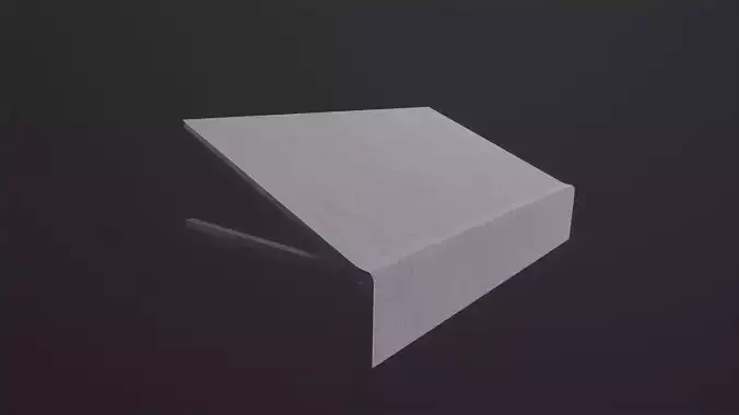 Awning sheet of paper 3D Model Low-poly 3D model