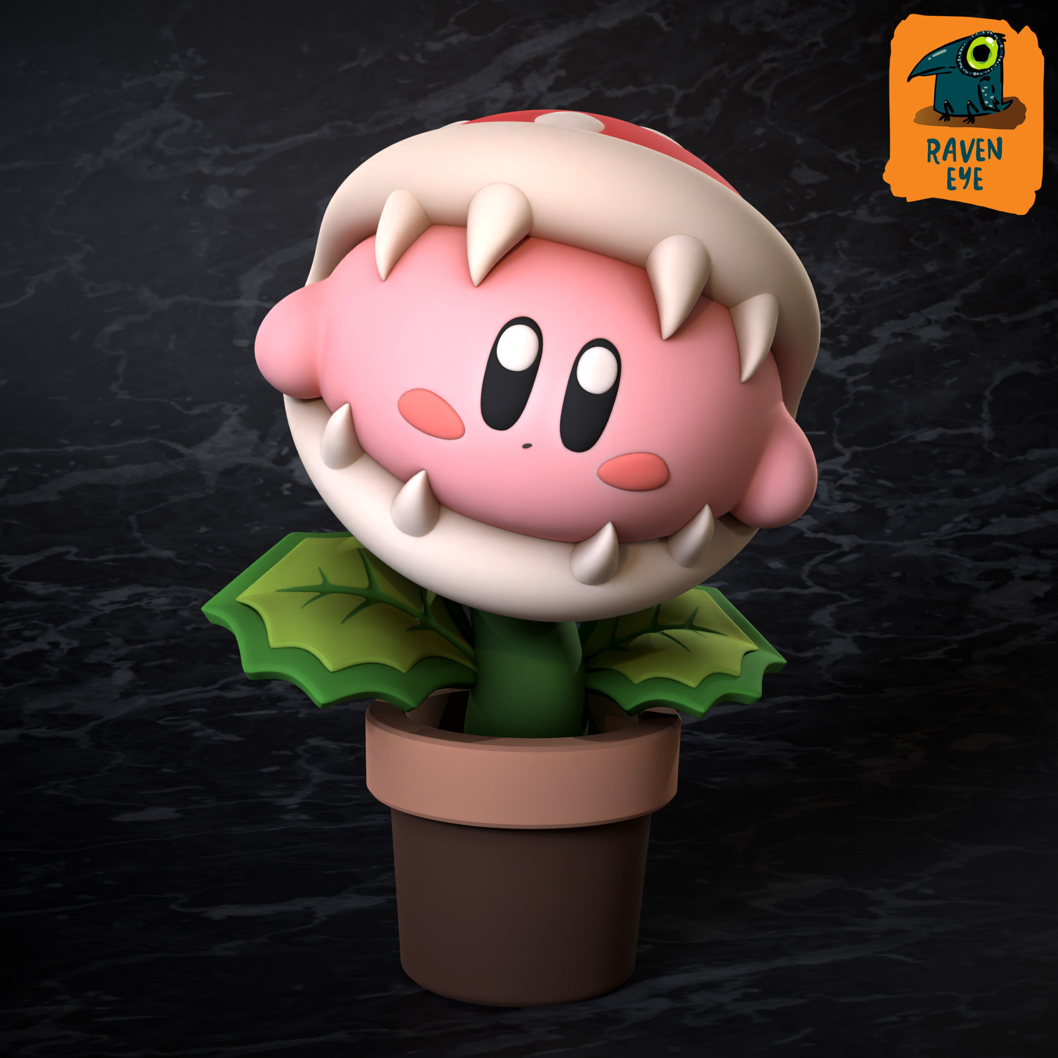 KIRBY PIRANHA 3D print model_6