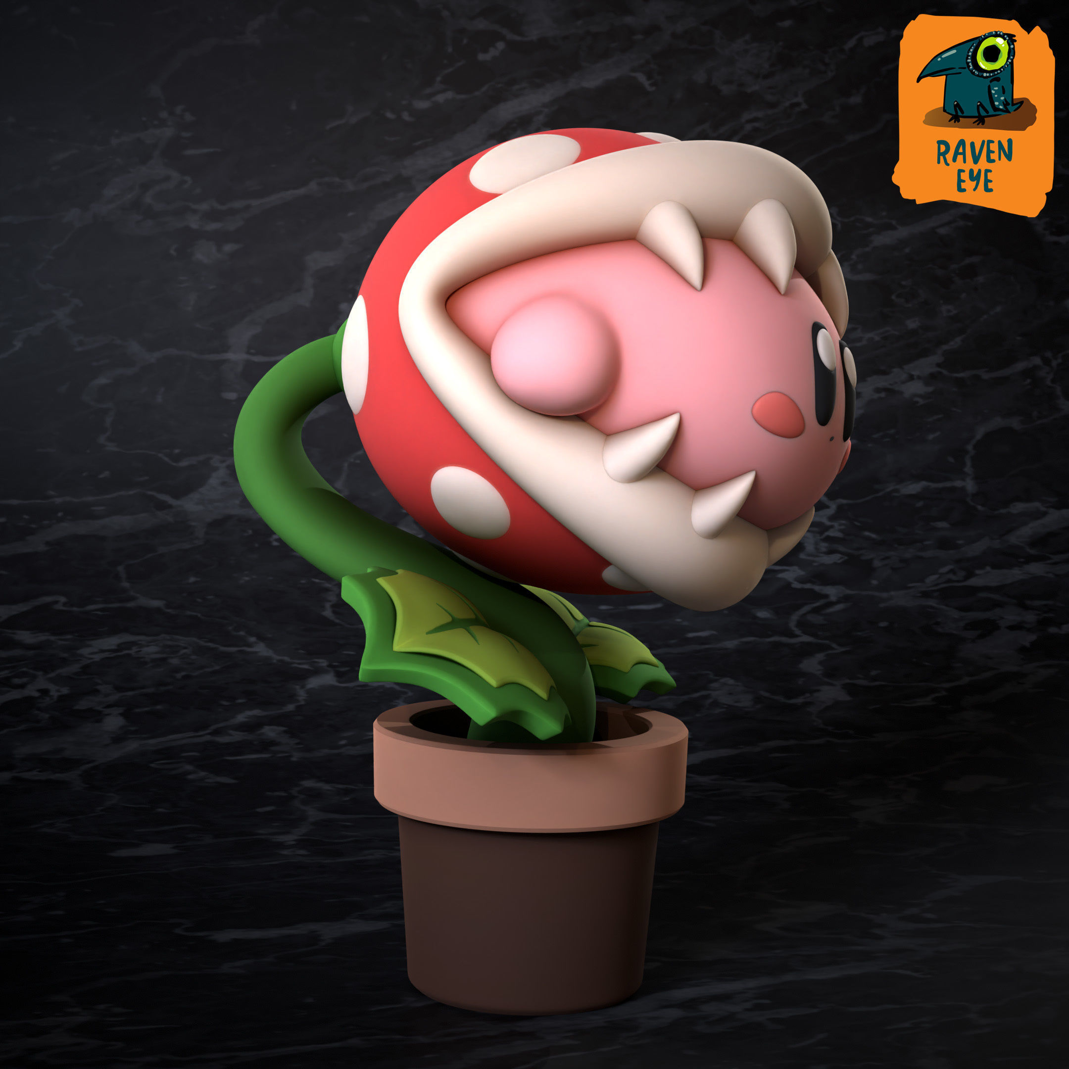 KIRBY PIRANHA 3D print model_5