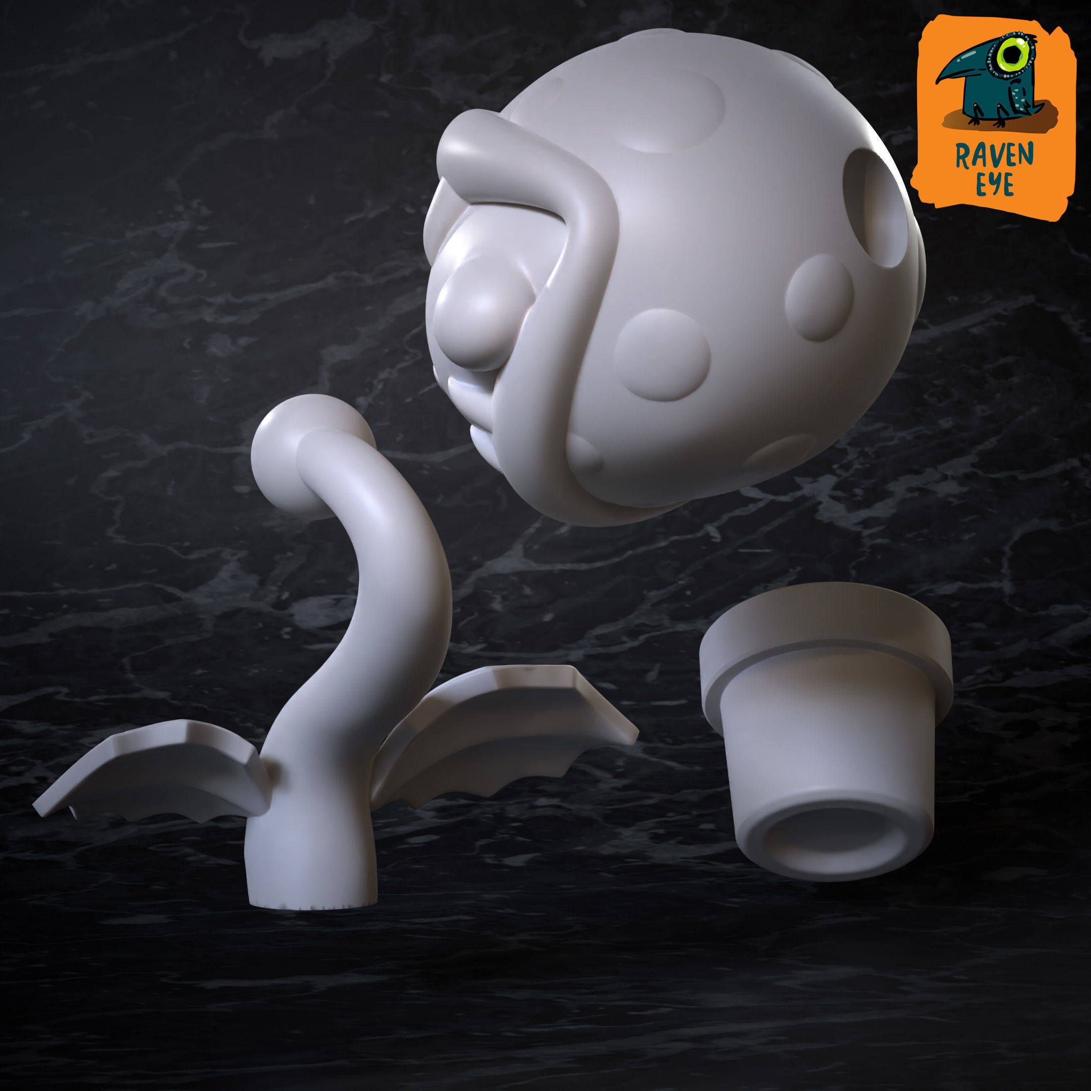 KIRBY PIRANHA 3D print model_2