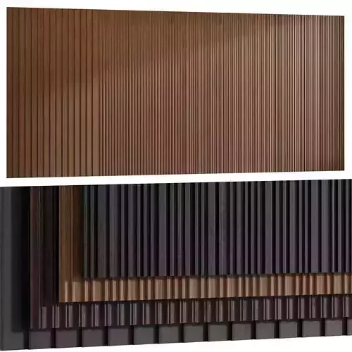Decorative wall panels 3D model