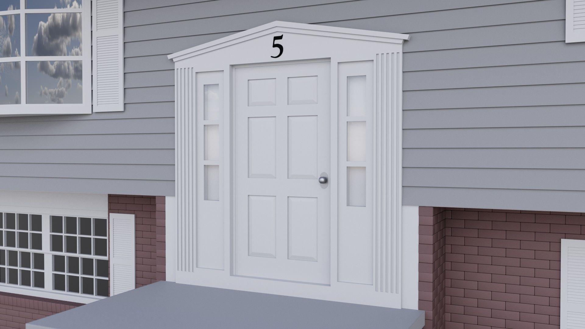 Single Family House 3D model_10