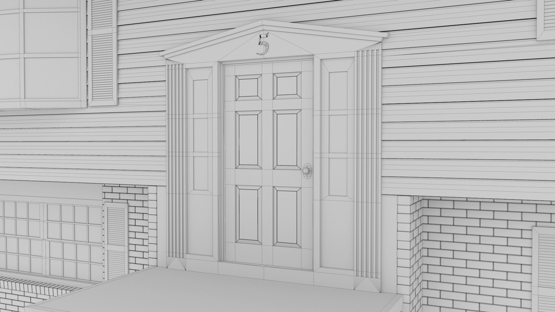 Single Family House 3D model_11