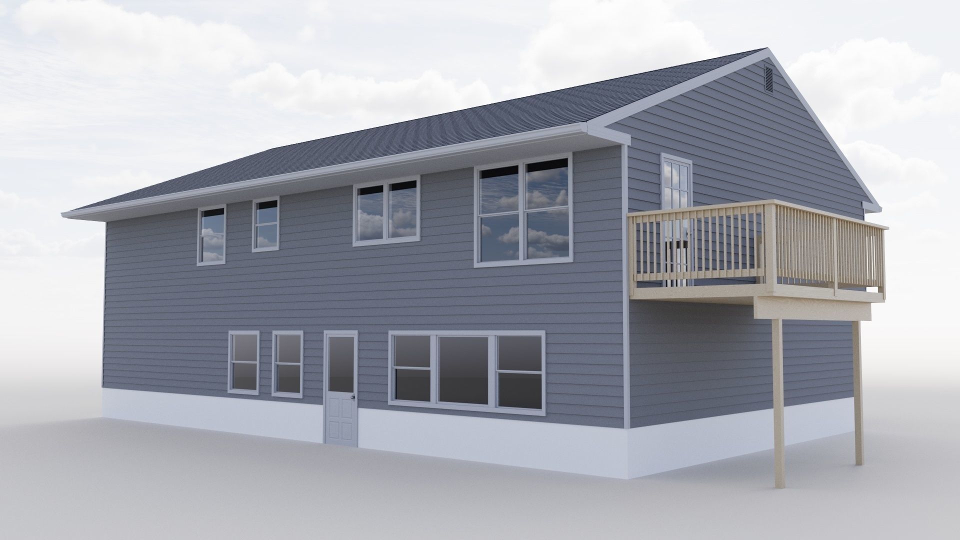 Single Family House 3D model_6