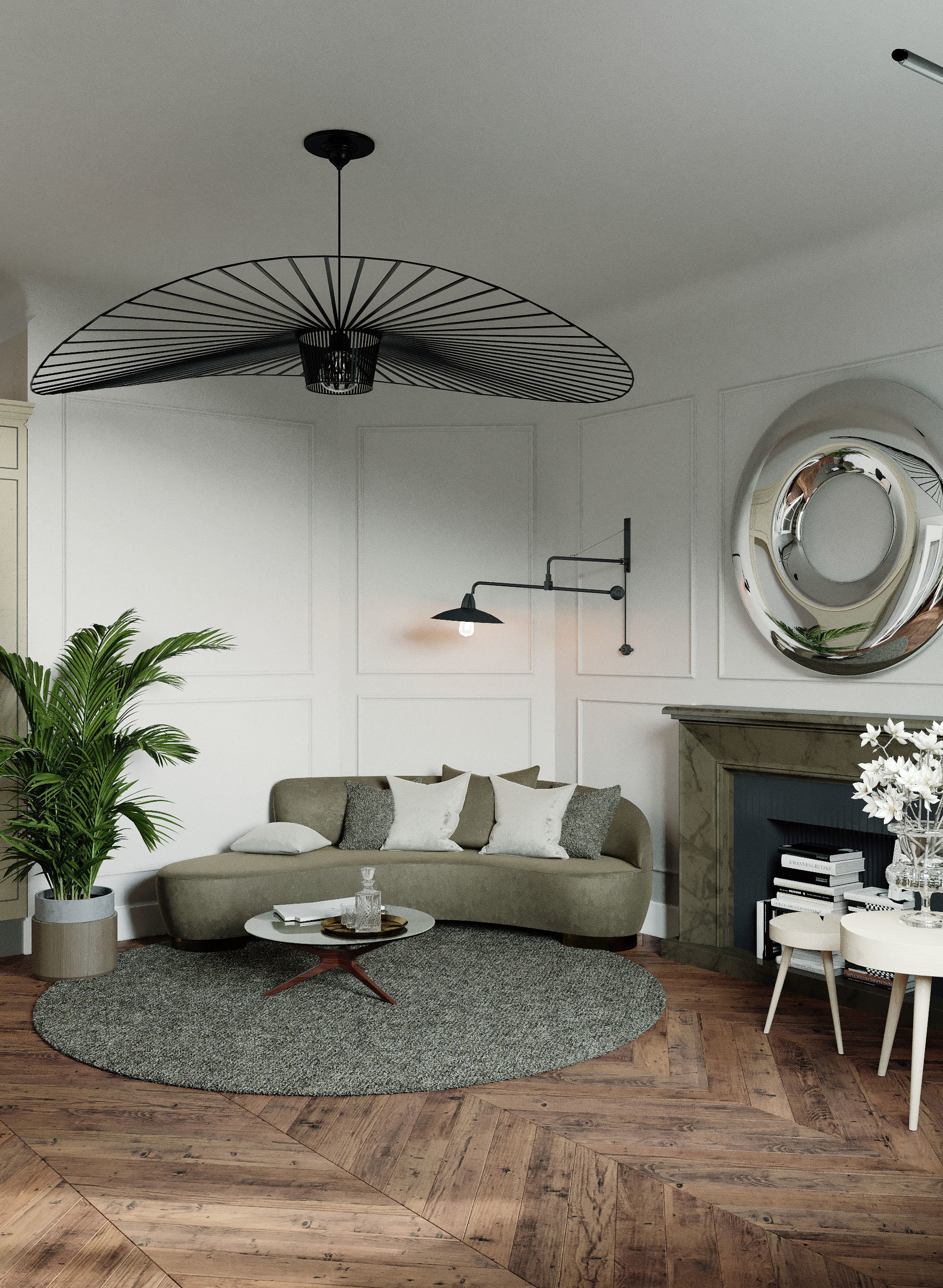 Scandinavian-style interior 3D model_10