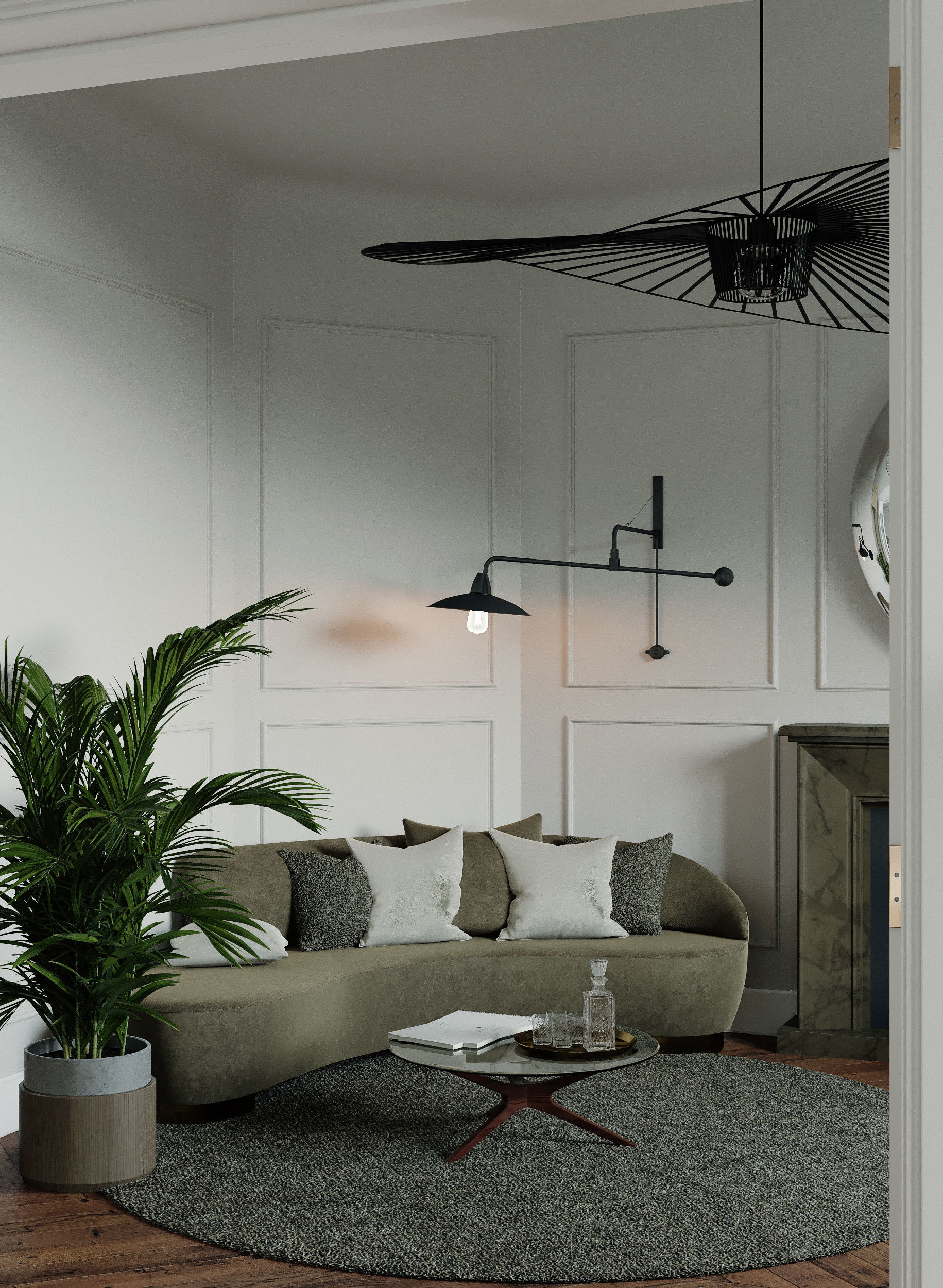 Scandinavian-style interior 3D model_4
