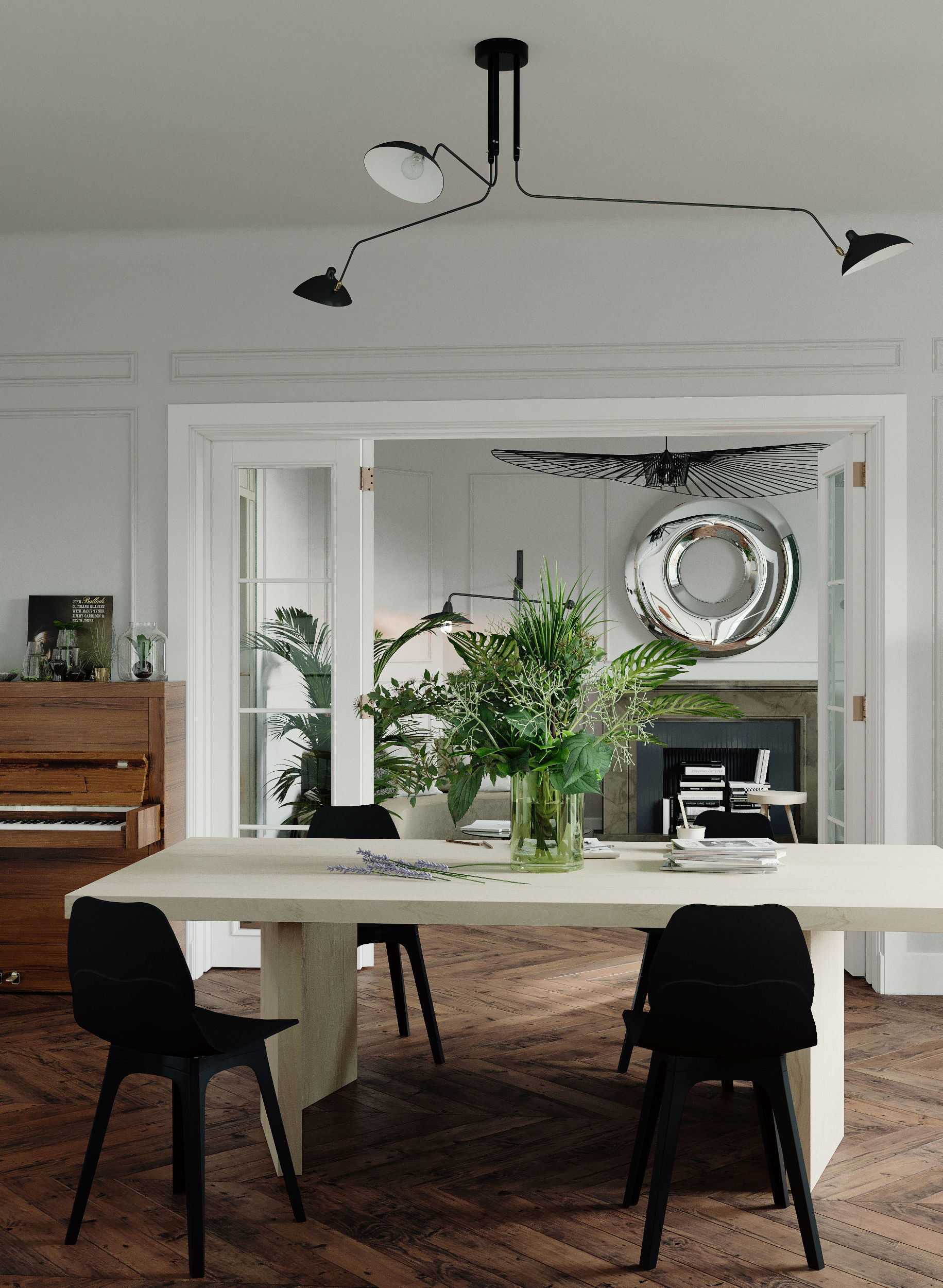 Scandinavian-style interior 3D model_12