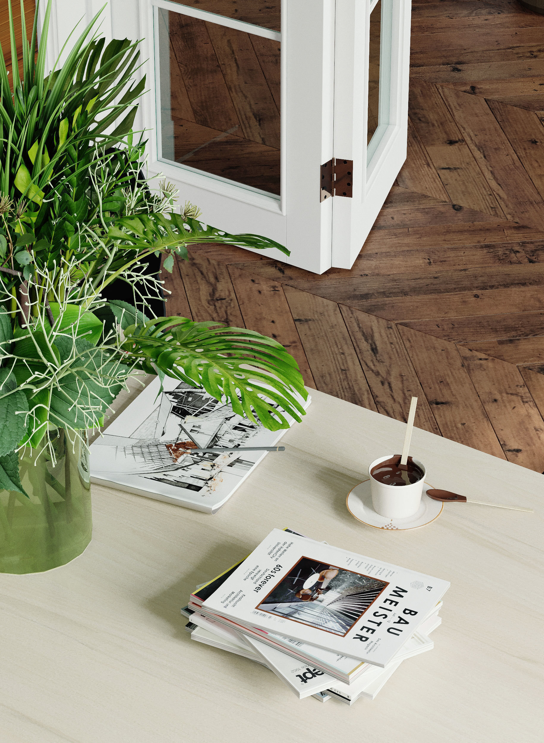 Scandinavian-style interior 3D model_8