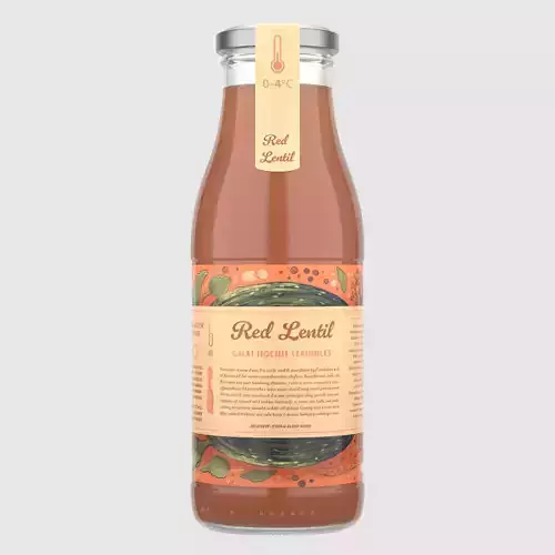 Red Lentil Soup Glass Bottle 50cl