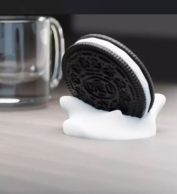 Oreo And Milk Phone Holder 3D print model