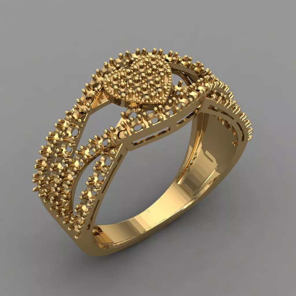 Diamond Ring Jewellery for Women 3D print model_0