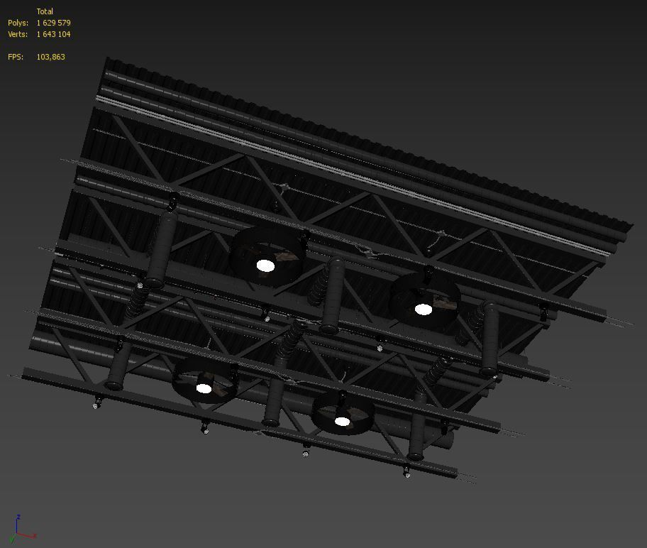 Ceiling Ventilation 3D model_3