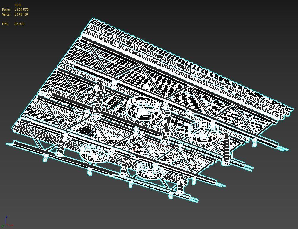 Ceiling Ventilation 3D model_2
