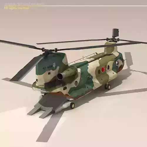 CH-47 JASDF 3D model