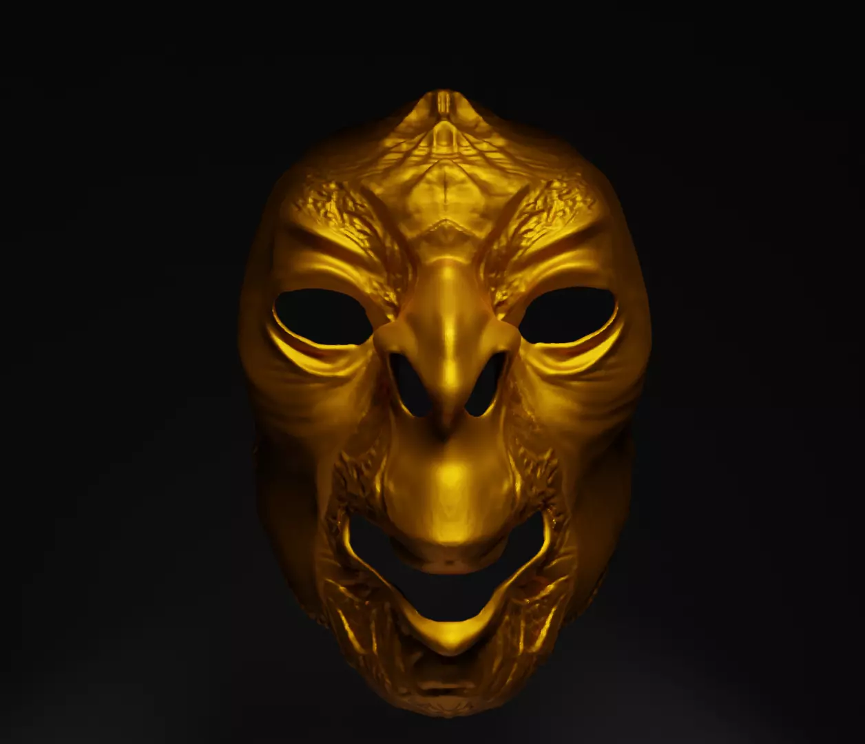 Orc Coplay Costume Face Mask 3D print model