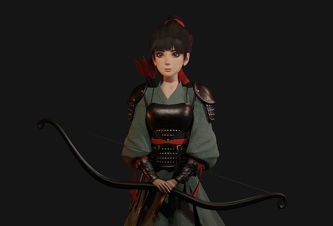 Game character 3D model