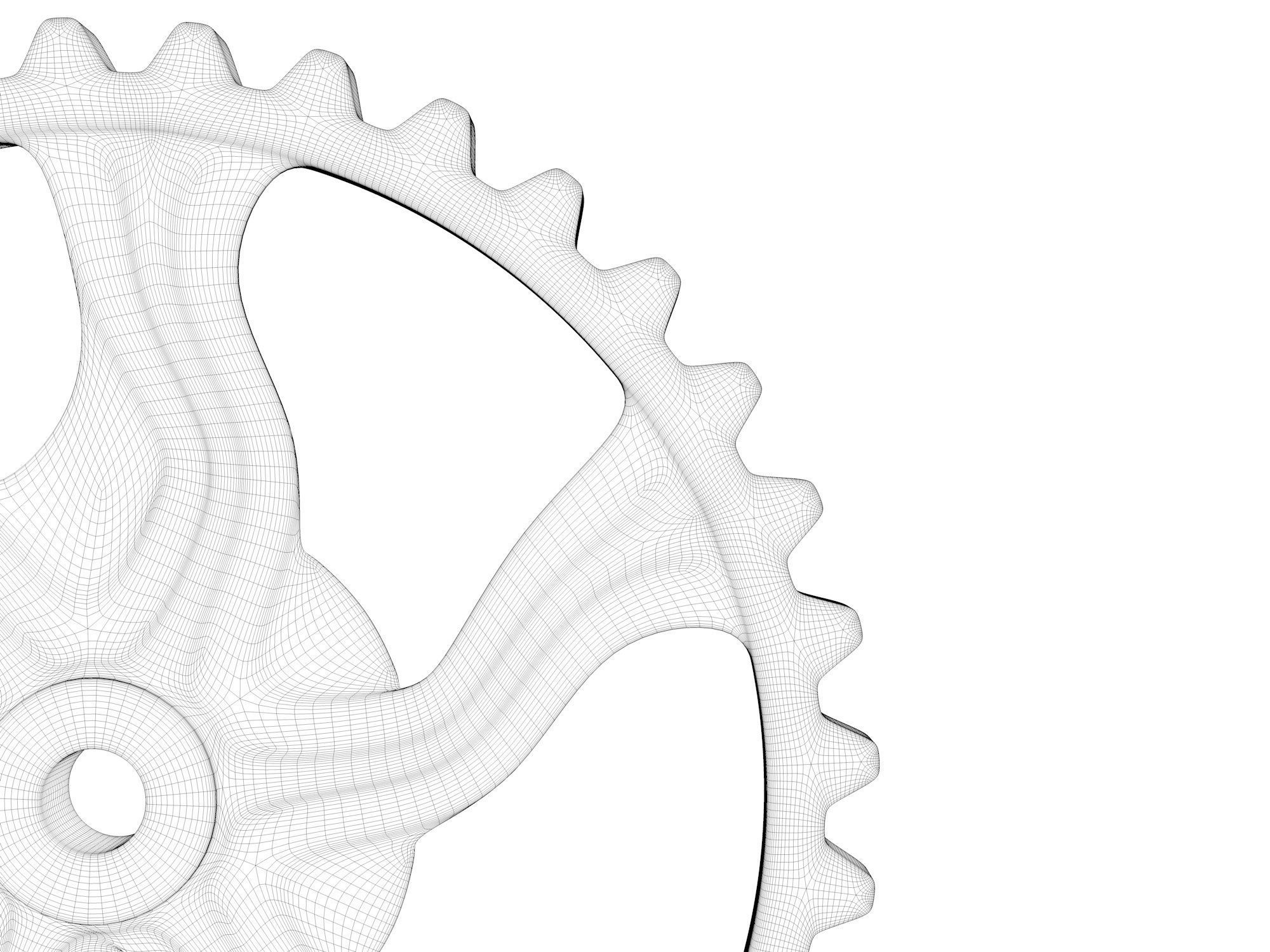 Tractor Wheel Gear 3D model_3