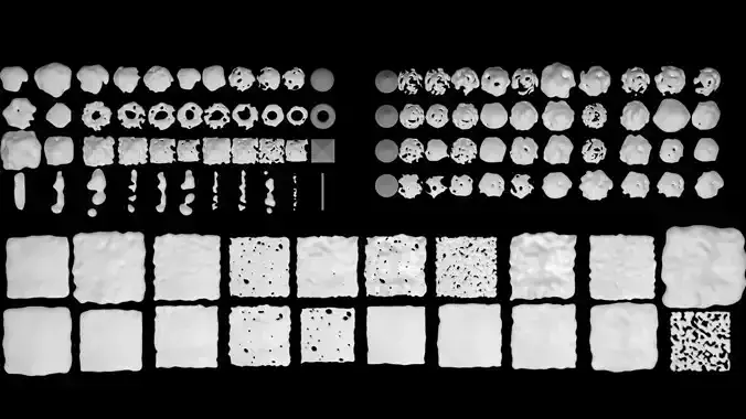 100 Snow - Ice Surfaces Kitbash Pack