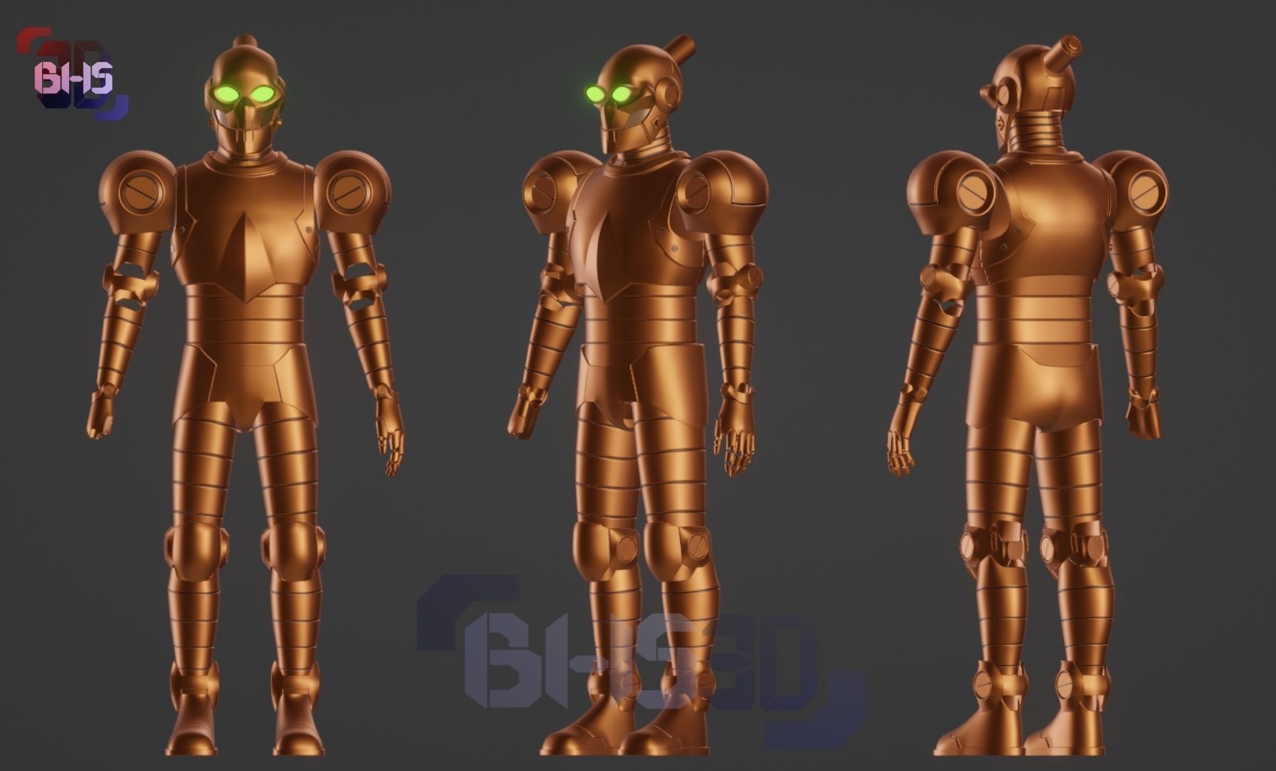 Robot Invincible Full armor 3D digital download 3D model 3D printable ...