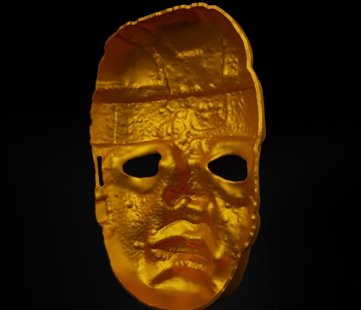 Olmec Cosplay Face Mask 3D print model_18