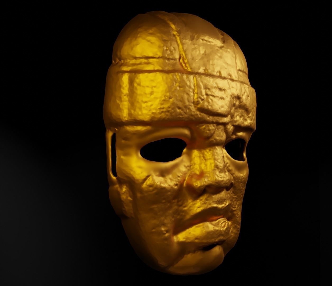Olmec Cosplay Face Mask 3D print model_1